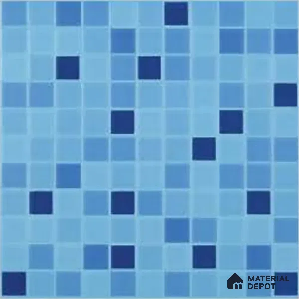 Mosaic Wall & Floor Tile TL 07985 Mono Cool 1 ft x 1 ft Ceramic Matte Finish - 7.5 mm | Suitable for Swimming Pool
