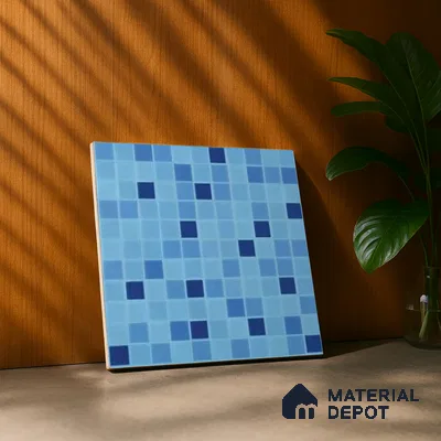 Mosaic Wall & Floor Tile TL 07985 Mono Cool 1 ft x 1 ft Ceramic Matte Finish - 7.5 mm | Suitable for Swimming Pool