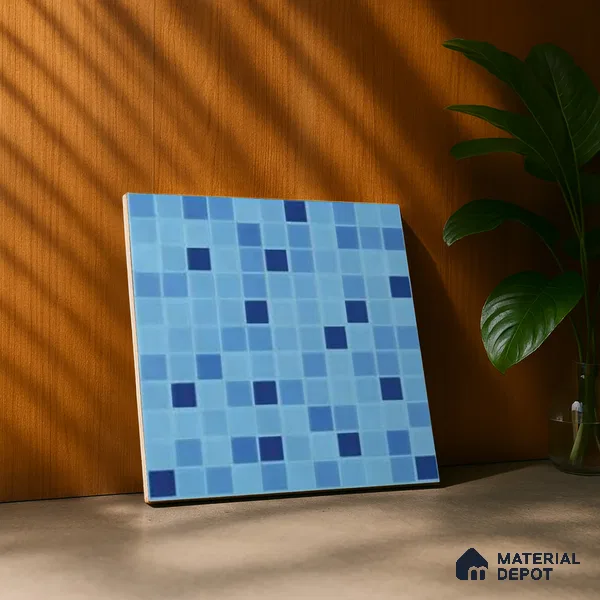 Mosaic Wall & Floor Tile TL 07985 Mono Cool 1 ft x 1 ft Ceramic Matte Finish - 7.5 mm | Suitable for Swimming Pool