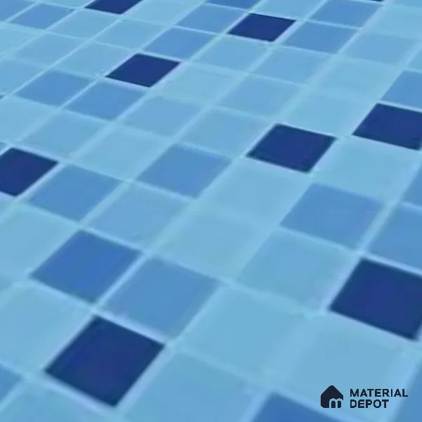 Mosaic Wall & Floor Tile TL 07985 Mono Cool 1 ft x 1 ft Ceramic Matte Finish - 7.5 mm | Suitable for Swimming Pool