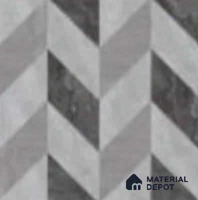 Wood Floor Tile TL 12119 Geometric Wooden 2 ft x 2 ft Vitrified Matte Finish Tile - 9 mm