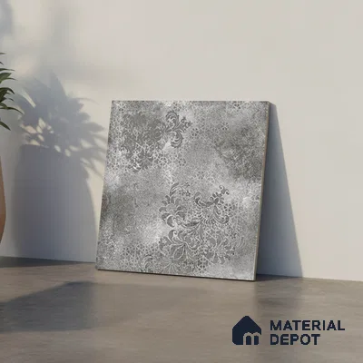 Stone Floor Tile   TL 10501  16 inch x 16 inch Vitrified Matte Finish -12 mm | Suitable for Parking, Balcony & Terrace | Pattern Alignment May Vary | 2-3 mm Spacer is Mandatory