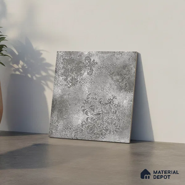 Stone Floor Tile   TL 10501  16 inch x 16 inch Vitrified Matte Finish -12 mm | Suitable for Parking, Balcony & Terrace | Pattern Alignment May Vary | 2-3 mm Spacer is Mandatory