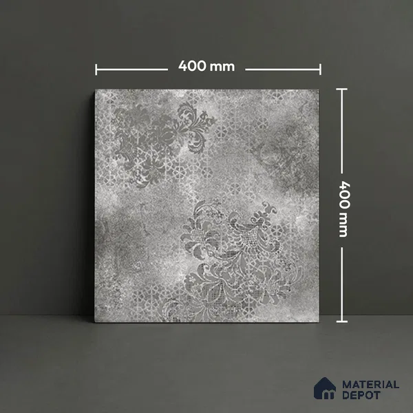 Stone Floor Tile   TL 10501  16 inch x 16 inch Vitrified Matte Finish -12 mm | Suitable for Parking, Balcony & Terrace | Pattern Alignment May Vary | 2-3 mm Spacer is Mandatory