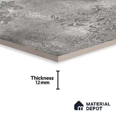 Stone Floor Tile   TL 10501  16 inch x 16 inch Vitrified Matte Finish -12 mm | Suitable for Parking, Balcony & Terrace | Pattern Alignment May Vary | 2-3 mm Spacer is Mandatory