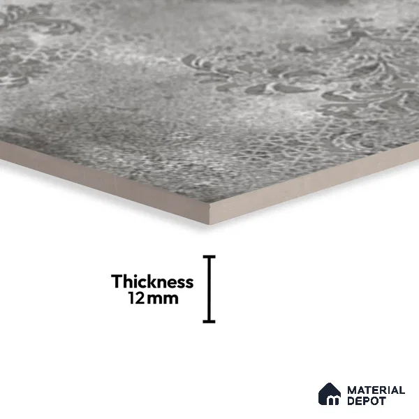 Stone Floor Tile   TL 10501  16 inch x 16 inch Vitrified Matte Finish -12 mm | Suitable for Parking, Balcony & Terrace | Pattern Alignment May Vary | 2-3 mm Spacer is Mandatory