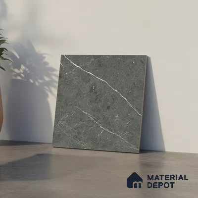 Stone Floor Tile   TL 10502  16 inch x 16 inch Vitrified Matte Finish -12 mm | Suitable for Parking, Balcony & Terrace | Pattern Alignment May Vary | 2-3 mm Spacer is Mandatory