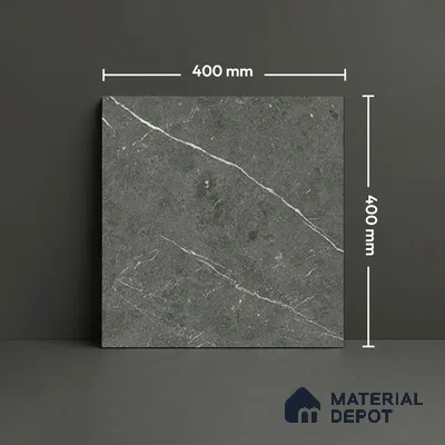 Stone Floor Tile   TL 10502  16 inch x 16 inch Vitrified Matte Finish -12 mm | Suitable for Parking, Balcony & Terrace | Pattern Alignment May Vary | 2-3 mm Spacer is Mandatory