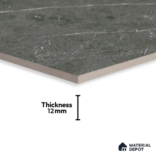Stone Floor Tile TL 10502 16 inch x 16 inch Vitrified Matte Finish -12 mm | Suitable for Parking, Balcony & Terrace | Pattern Alignment May Vary | 2-3 mm Spacer is Mandatory