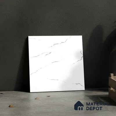 Marble Floor Tile TL 10504  16 inch x 16 inch Vitrified Matte Finish -12 mm | Suitable for Parking, Balcony & Terrace | Pattern Alignment May Vary | 2-3 mm Spacer is Mandatory