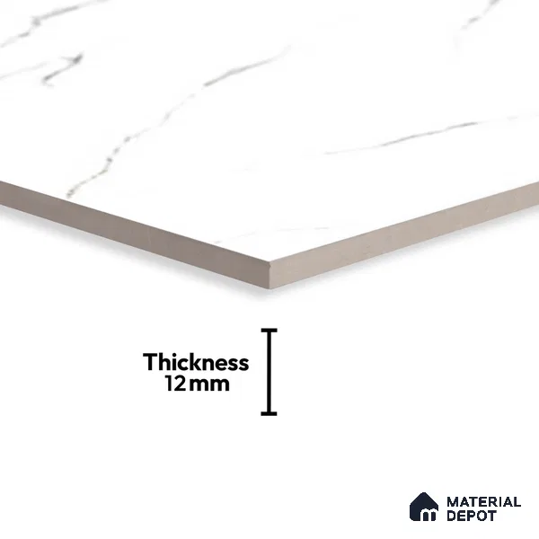 Marble Floor Tile TL 10504  16 inch x 16 inch Vitrified Matte Finish -12 mm | Suitable for Parking, Balcony & Terrace | Pattern Alignment May Vary | 2-3 mm Spacer is Mandatory