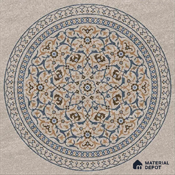 Patterned Floor Tile   TL 10499  16 inch x 16 inch Vitrified Matte Finish -12 mm | Suitable for Parking, Balcony & Terrace | Pattern Alignment May Vary | 2-3 mm Spacer is Mandatory