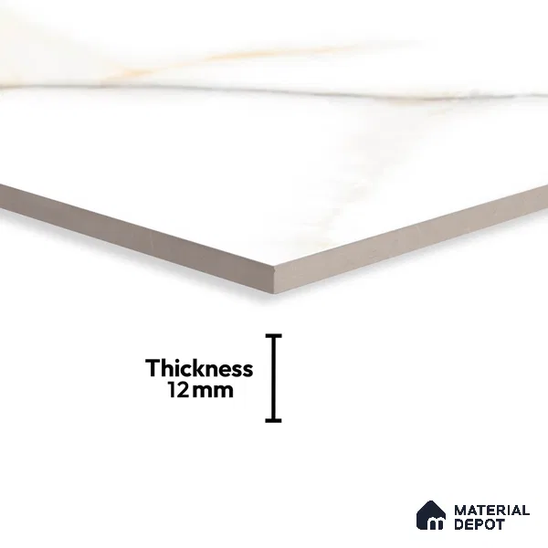 Marble Floor Tile TL 10505  16 inch x 16 inch Vitrified Matte Finish -12 mm | Suitable for Parking, Balcony & Terrace | Pattern Alignment May Vary | 2-3 mm Spacer is Mandatory