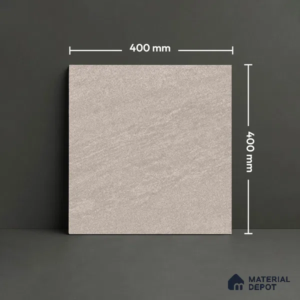 Stone Floor Tile   TL 10498  16 inch x 16 inch Vitrified Matte Finish -12 mm | Suitable for Parking, Balcony & Terrace | Pattern Alignment May Vary | 2-3 mm Spacer is Mandatory
