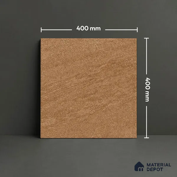 Stone Floor Tile   TL 10494  16 inch x 16 inch Vitrified Matte Finish -12 mm | Suitable for Parking, Balcony & Terrace | Pattern Alignment May Vary | 2-3 mm Spacer is Mandatory