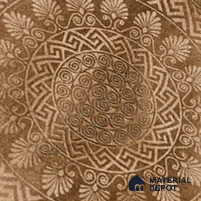 Patterned Floor Tile   TL 10495  16 inch x 16 inch Vitrified Matte Finish -12 mm | Suitable for Parking, Balcony & Terrace | Pattern Alignment May Vary | 2-3 mm Spacer is Mandatory