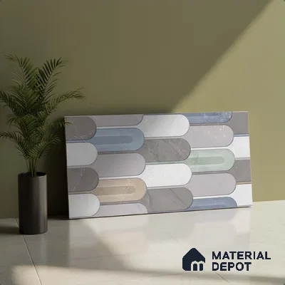 Grey Highlighter Wall Tile TL 07617 B  Bursa Decor 2 ft x 1 ft Ceramic Matte Finish - 8 mm (Sample)