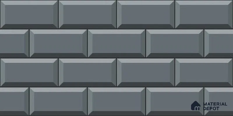Brick Wall Tile TL 12968 E Classic Brick Livid 2 ft x 1 ft Ceramic Glossy Finish - 9 mm | Suitable For Living Room, Dining & Bathroom Walls