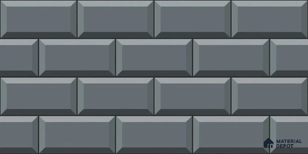 Brick Wall Tile TL 12968 E Classic Brick Livid 2 ft x 1 ft Ceramic Glossy Finish - 9 mm | Suitable For Living Room, Dining & Bathroom Walls
