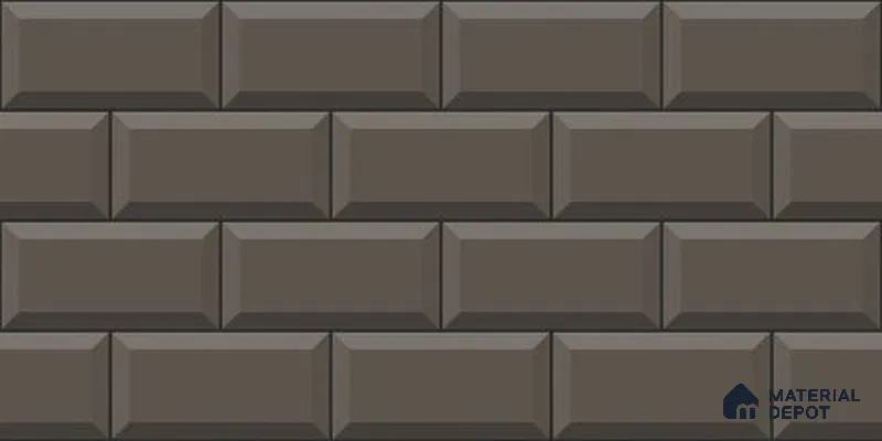 Brick Wall Tile TL 12968 G Classic Brick Cedar 2 ft x 1 ft Ceramic Glossy Finish - 9 mm | Suitable For Living Room, Dining & Bathroom Walls