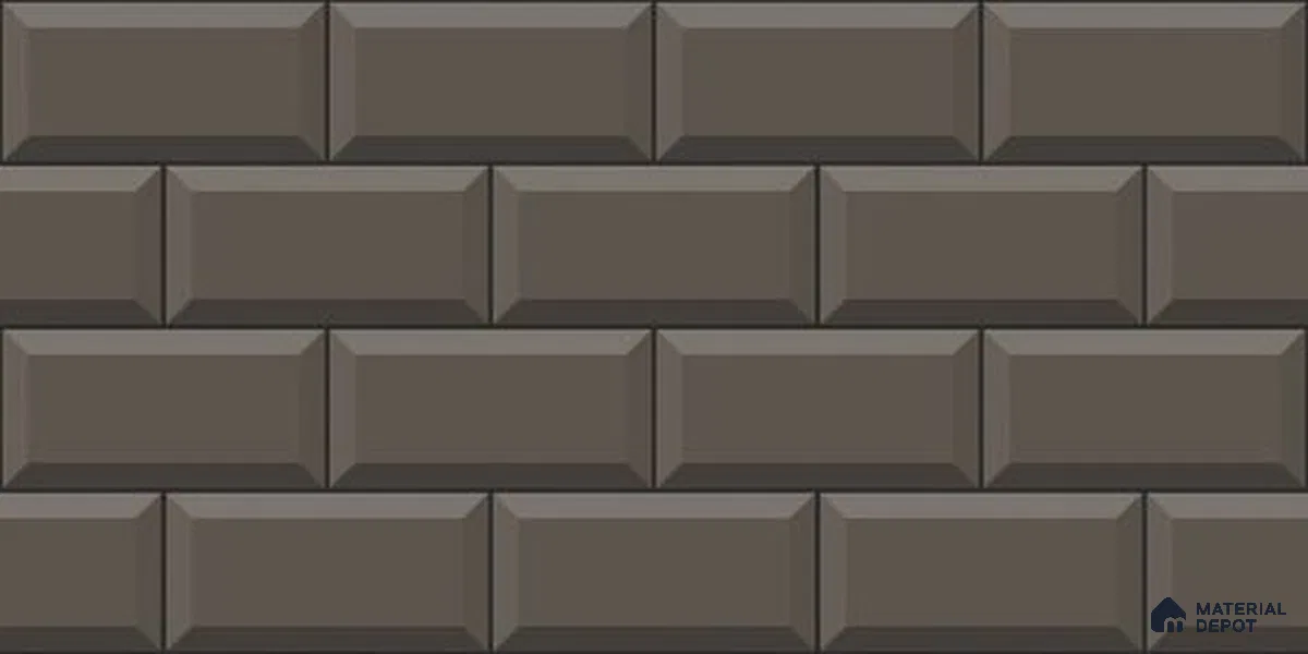 Brick Wall Tile TL 12968 G Classic Brick Cedar 2 ft x 1 ft Ceramic Glossy Finish - 9 mm | Suitable For Living Room, Dining & Bathroom Walls