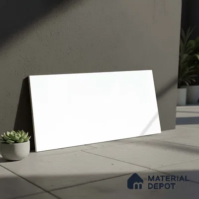 Marble Look Wall Tile TL 10556 Super White | 2 ft x 1 ft Matte Finish | Ceramic Tile - 9 mm | Suitable For living Room, Bedroom, Bathroom