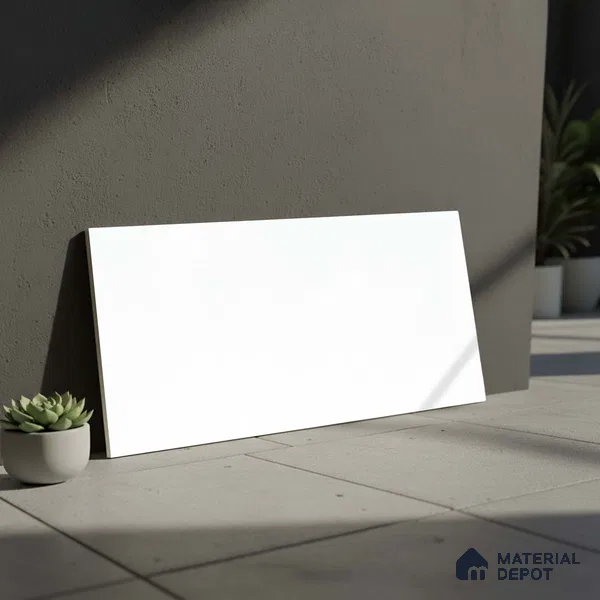 Marble Look Wall Tile TL 10556 Super White | 2 ft x 1 ft Matte Finish | Ceramic Tile - 9 mm | Suitable For living Room, Bedroom, Bathroom