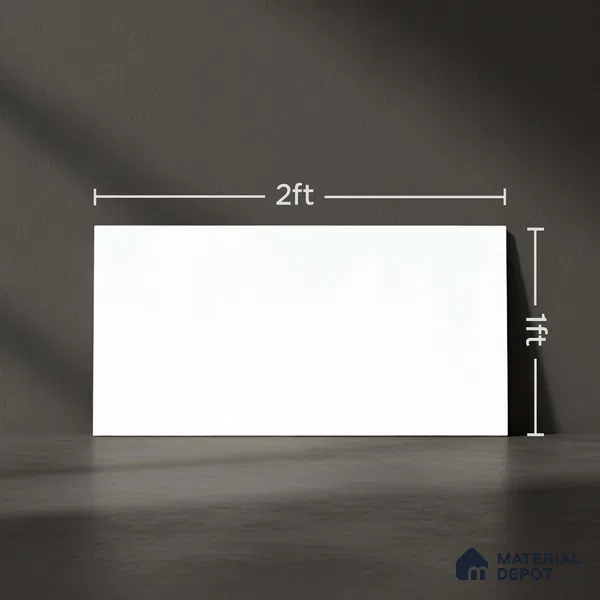 Marble Look Wall Tile TL 10556 Super White | 2 ft x 1 ft Matte Finish | Ceramic Tile - 9 mm | Suitable For living Room, Bedroom, Bathroom