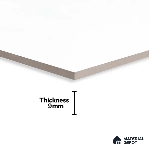 Marble Look Wall Tile TL 10556 Super White | 2 ft x 1 ft Matte Finish | Ceramic Tile - 9 mm | Suitable For living Room, Bedroom, Bathroom
