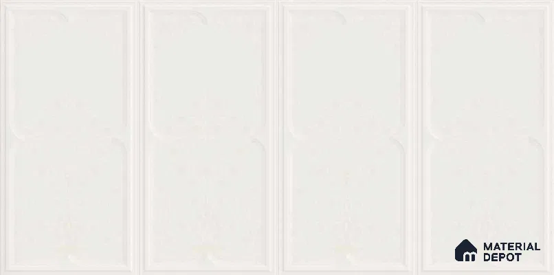 Highlighter Wall TL 12979 Mosaic Bloom Collection Mosaic Bloom White 2 ft x 1 ft Ceramic Glossy Finish - 9 mm | Suitable For Kitchen, Bathroom Walls and Backsplashes