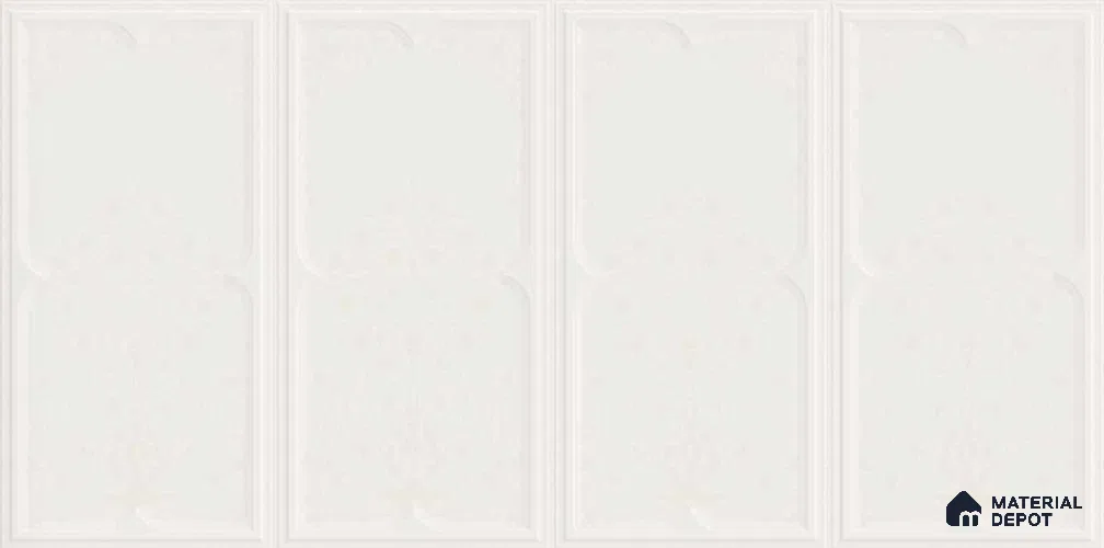 Highlighter Wall TL 12979 Mosaic Bloom Collection Mosaic Bloom White 2 ft x 1 ft Ceramic Glossy Finish - 9 mm | Suitable For Kitchen, Bathroom Walls and Backsplashes