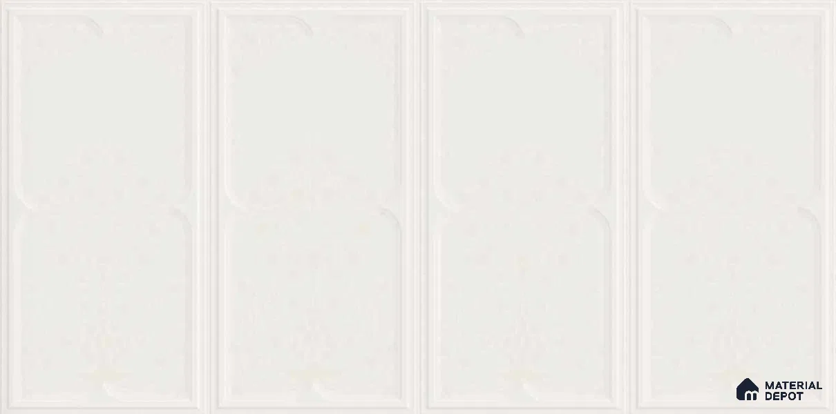 Highlighter Wall TL 12979 Mosaic Bloom Collection Mosaic Bloom White 2 ft x 1 ft Ceramic Glossy Finish - 9 mm | Suitable For Kitchen, Bathroom Walls and Backsplashes