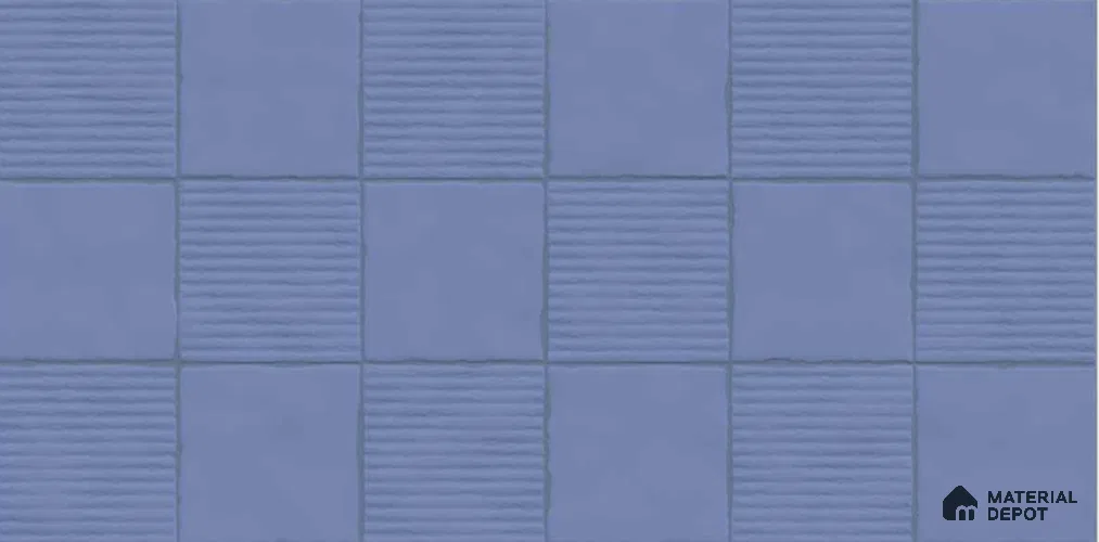 Punch Wall TL 12980 D Linea Square Collection Linea Square Blue 2 ft x 1 ft Ceramic Glossy Finish - 9 mm | Suitable For Kitchen, Bathroom Walls and Backsplashes