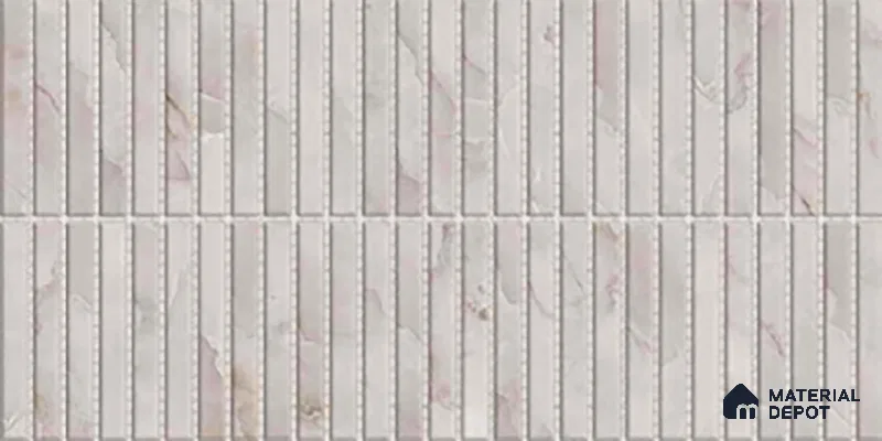 Faux Subway Kitkat Look Wall Tile TL 10532 B Ulrich Onyx HL 1 2 ft x 1 ft Glossy Finish Ceramic Tile - 9 mm | Suitable For Kitchen, Bathroom & Dining Area | Please Expect a Slight Variation of Pattern