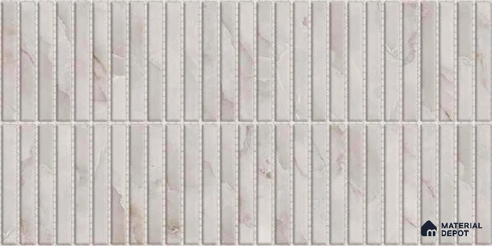 Subway Digital Wall Tile TL 10532 B Ulrich Onyx HL 1 | 2 ft x 1 ft Ceramic Glossy Finish - 9 mm | Suitable For Living Room, Dining & Bathroom Walls