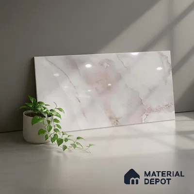 Marble Look Wall Tile TL 10532 Ulrich Onyx 2 ft x 1 ft Glossy Finish Ceramic Tile - 9 mm | Suitable For Bedroom, Bathroom