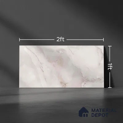 Marble Look Wall Tile TL 10532 Ulrich Onyx 2 ft x 1 ft Glossy Finish Ceramic Tile - 9 mm | Suitable For Bedroom, Bathroom