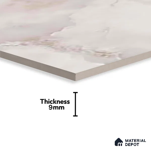 Marble Look Wall Tile TL 10532 Ulrich Onyx 2 ft x 1 ft Glossy Finish Ceramic Tile - 9 mm | Suitable For Bedroom, Bathroom