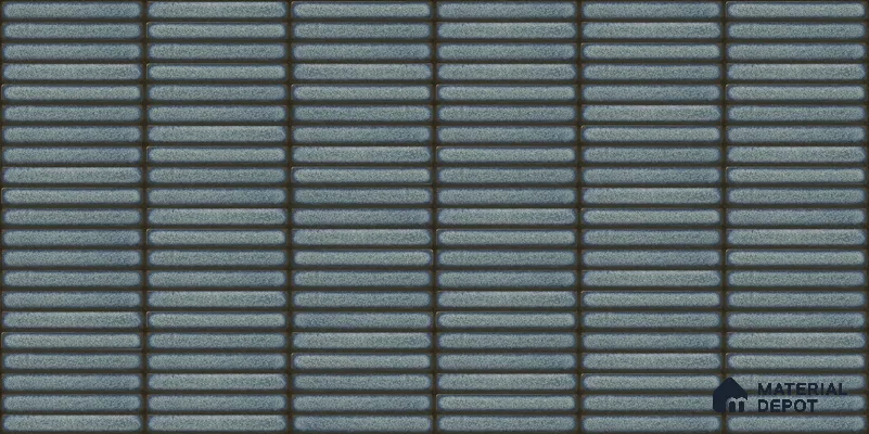 Faux Subway Wall Tile TL 12963 Brick Line Aqua 2 ft x 1 ft Ceramic Glossy Finish - 8 mm | Suitable For Kitchen, Bathroom Walls and Backsplashes| Please Expect a Slight Variation of Pattern