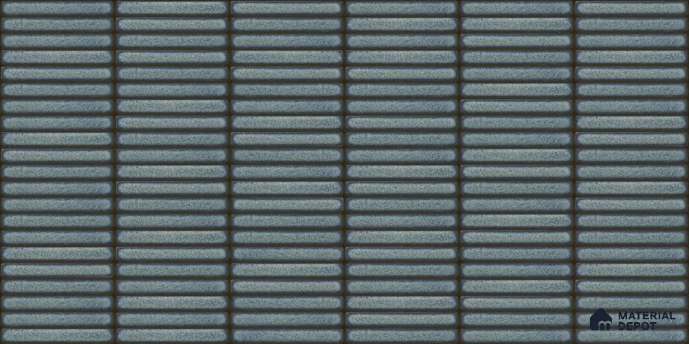 Faux Subway Wall Tile TL 12963 Brick Line Aqua 2 ft x 1 ft Ceramic Glossy Finish - 8 mm | Suitable For Kitchen, Bathroom Walls and Backsplashes| Please Expect a Slight Variation of Pattern