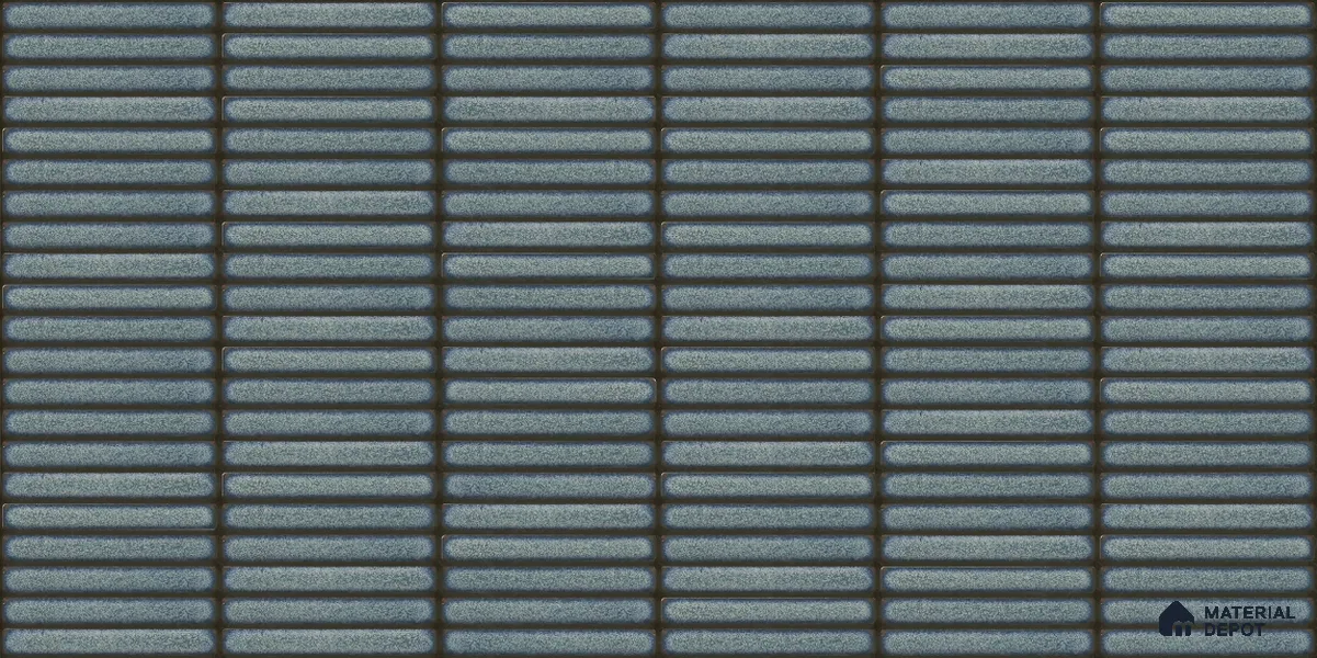 Faux Subway Wall Tile TL 12963 Brick Line Aqua 2 ft x 1 ft Ceramic Glossy Finish - 8 mm | Suitable For Kitchen, Bathroom Walls and Backsplashes| Please Expect a Slight Variation of Pattern