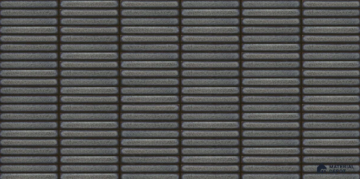 Faux Subway Wall Tile TL 12963 B Brick Line Azure 2 ft x 1 ft Ceramic Glossy Finish - 8 mm | Suitable For Kitchen, Bathroom Walls and Backsplashes| Please Expect a Slight Variation of Pattern