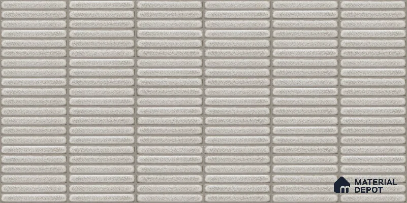 Faux Subway Wall Tile TL 12963 D Brick Line White 2 ft x 1 ft Ceramic Glossy Finish - 8 mm | Suitable For Kitchen, Bathroom Walls and Backsplashes| Please Expect a Slight Variation of Pattern