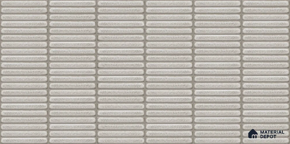 Faux Subway Wall Tile TL 12963 D Brick Line White 2 ft x 1 ft Ceramic Glossy Finish - 8 mm | Suitable For Kitchen, Bathroom Walls and Backsplashes| Please Expect a Slight Variation of Pattern