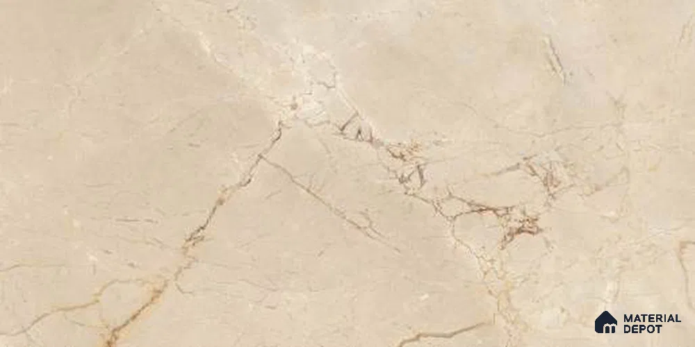 Marble Digital Wall Tile TL 12970 Botanica Beige 2 ft x 1 ft Ceramic Glossy Finish - 9 mm | Suitable For Living Room, Dining & Bathroom Walls