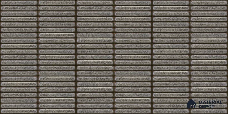 Faux Subway Wall Tile TL 12963 C Brick Line Grey 2 ft x 1 ft Ceramic Glossy Finish - 8 mm | Suitable For Kitchen, Bathroom Walls and Backsplashes| Please Expect a Slight Variation of Pattern