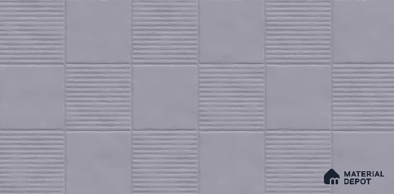 Punch Wall TL 12977 C Linea Square Collection Linea Square Grey 2 ft x 1 ft Ceramic Glossy Finish - 9 mm | Suitable For Kitchen, Bathroom Walls and Backsplashes