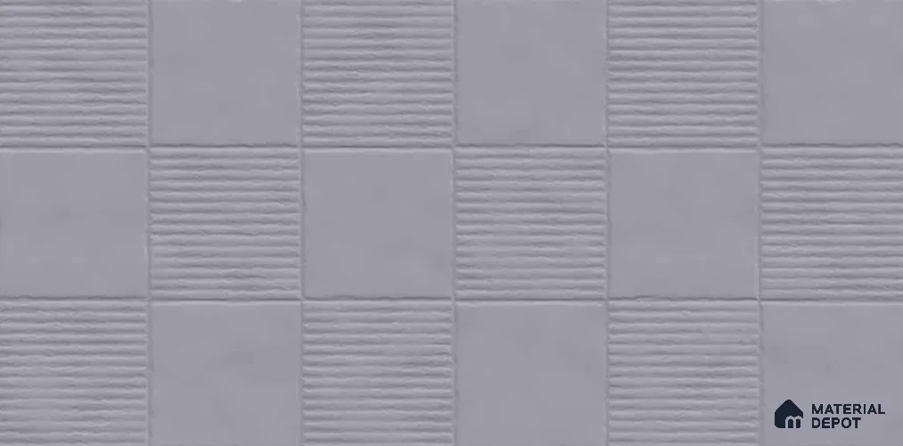 Punch Wall TL 12977 C Linea Square Collection Linea Square Grey 2 ft x 1 ft Ceramic Glossy Finish - 9 mm | Suitable For Kitchen, Bathroom Walls and Backsplashes