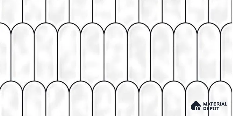 Wall Tile TL 07866 E Midnight Echo 2 ft x 1 ft Ceramic Glossy Finish - 9 mm | Suitable for Kitchen, Bathroom & Balcony Walls | Please Expect a Slight Variation of Pattern