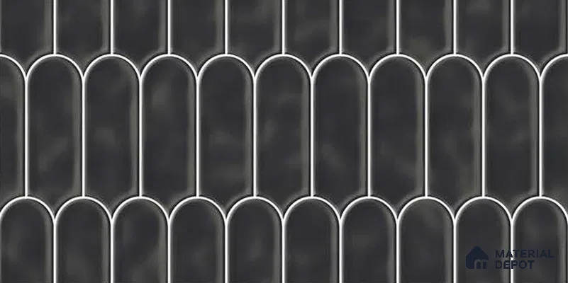 Wall Tile TL 07866 H Void Tread 2 ft x 1 ft Ceramic Glossy Finish - 9 mm | Suitable for Kitchen, Bathroom & Balcony Walls | Please Expect a Slight Variation of Pattern